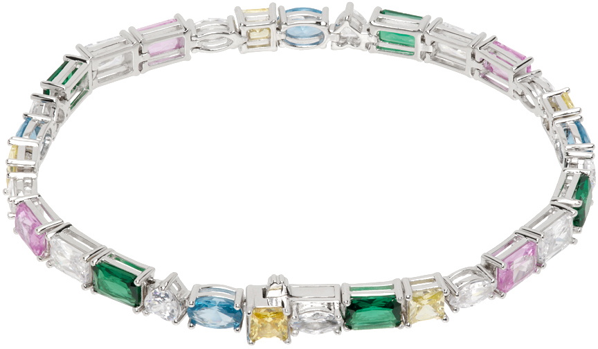Hatton Labs Silver 'La Croisette' Tennis Bracelet