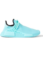 ADIDAS ORIGINALS - Pharrell Williams Hu NMD Rubber-Trimmed Primeknit Sneakers - Blue