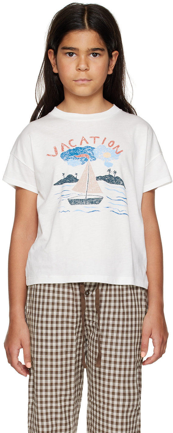 Caramel Kids White Ahipa Vacation T-Shirt