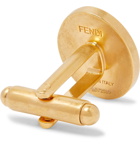 Fendi - Logo-Engraved Gold-Tone Cufflinks - Gold