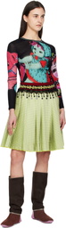 Chopova Lowena Multicolor Sweeties Fitted Mesh Top