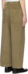 Studio Nicholson Khaki Mappe Trousers