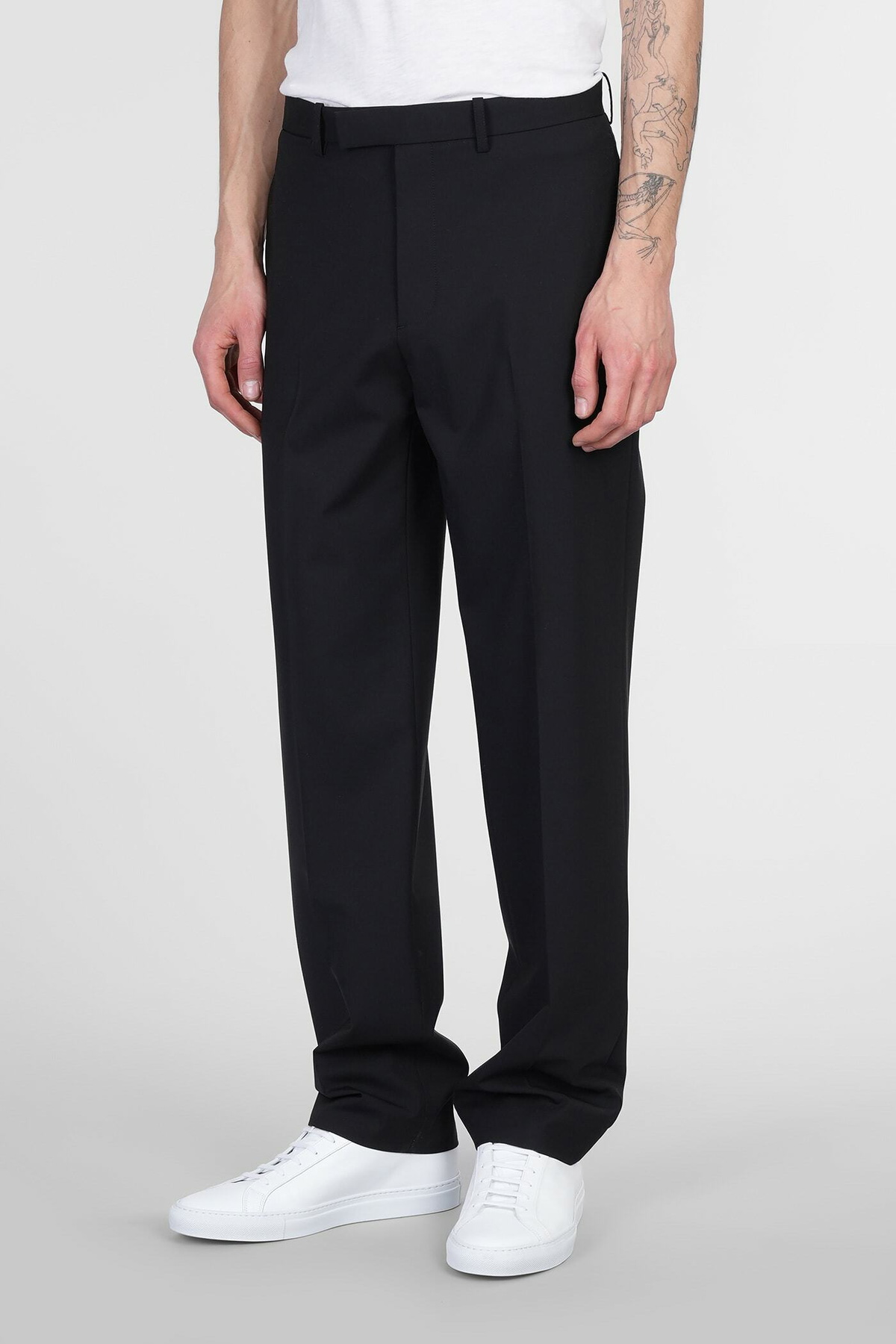 Theory Pants In Black Wool