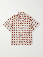 BODE - Cotton-Lace Shirt - Red