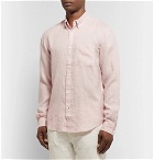 Club Monaco - Slim-Fit Button-Down Collar Slub Linen Shirt - Pink
