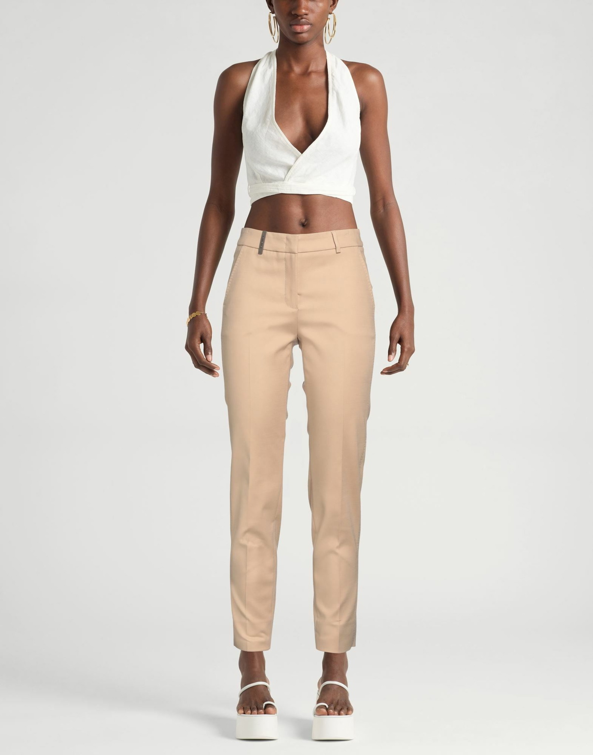 Peserico Womens Pants Camel