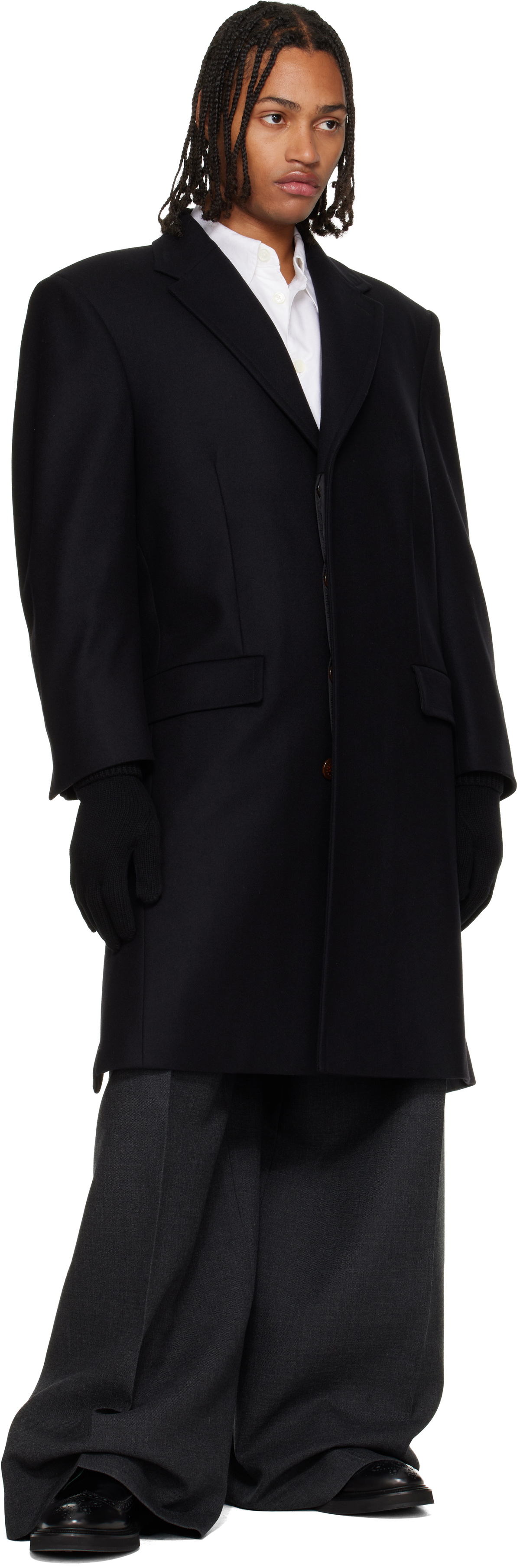Vivienne Westwood Black Fluffy Gloves