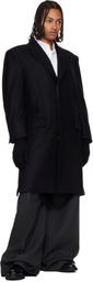 Vivienne Westwood Black Fluffy Gloves