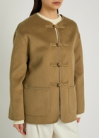 Rohe Mandarin Wool and Cashmere-blend Jacket Camel