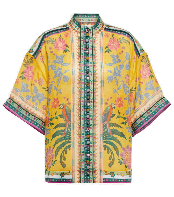 Photo: Zimmermann Floral ramie blouse