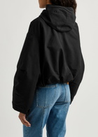 Jacquemus La Parka Courte Caraco Hooded Canvas Jacket Black