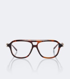 Gucci Horsebit navigator glasses