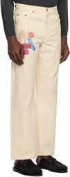 Small Talk Studio Off-White Drawn Keychain Jeans