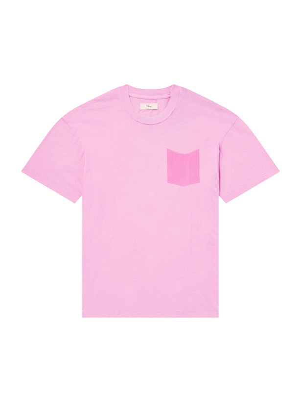 Photo: Cherry Los Angeles - Printed Cotton-Jersey T-Shirt - Pink
