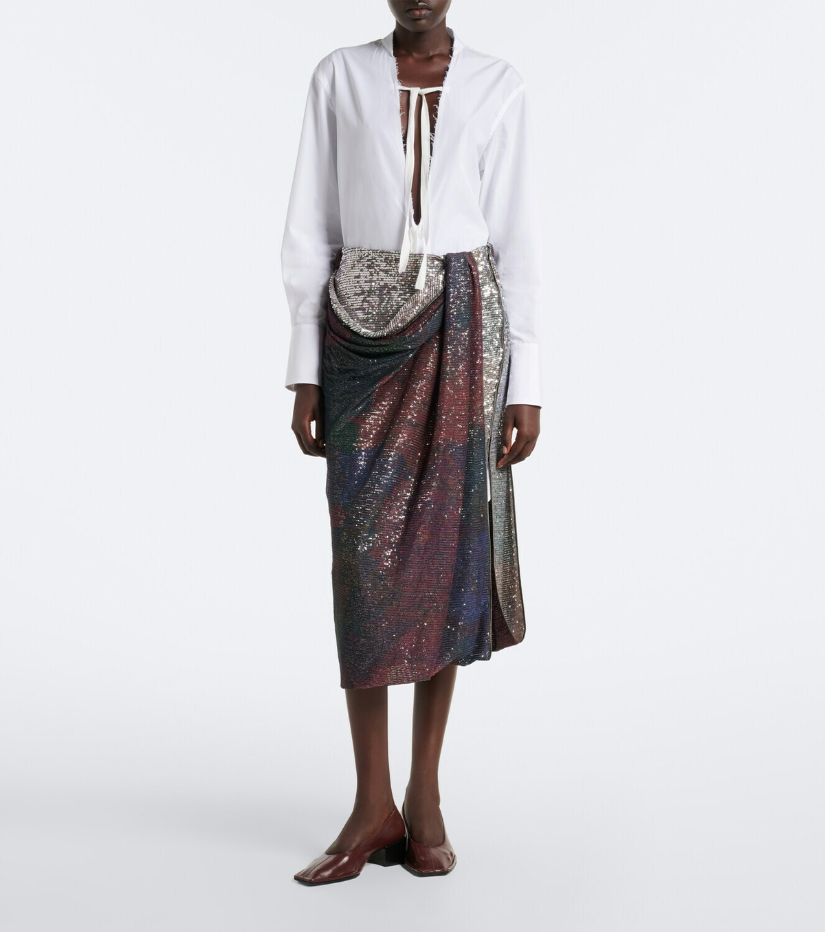 Maison Margiela Piped leather pumps