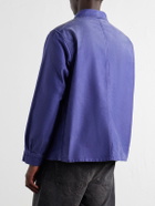 Auralee - Garment-Dyed Cotton-Moleskin Blouson Jacket - Blue