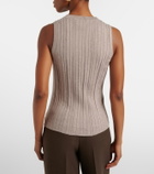 Jardin des Orangers Cotton, silk, and cashmere tank top