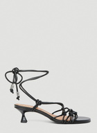 GANNI Knots Kitten Heel Sandals