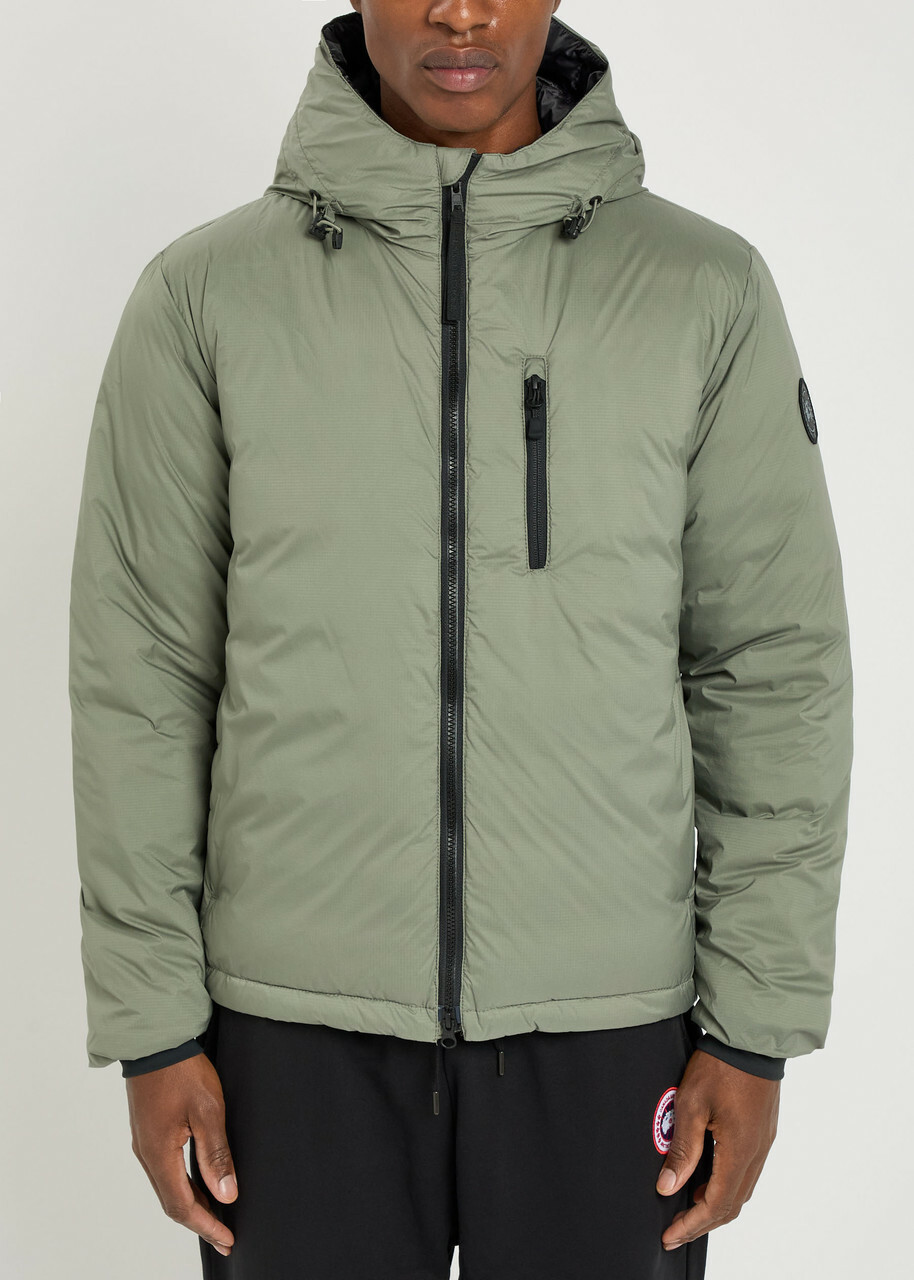 Canada Goose Lodge Hooded Shell Jacket Khaki Canada Goose