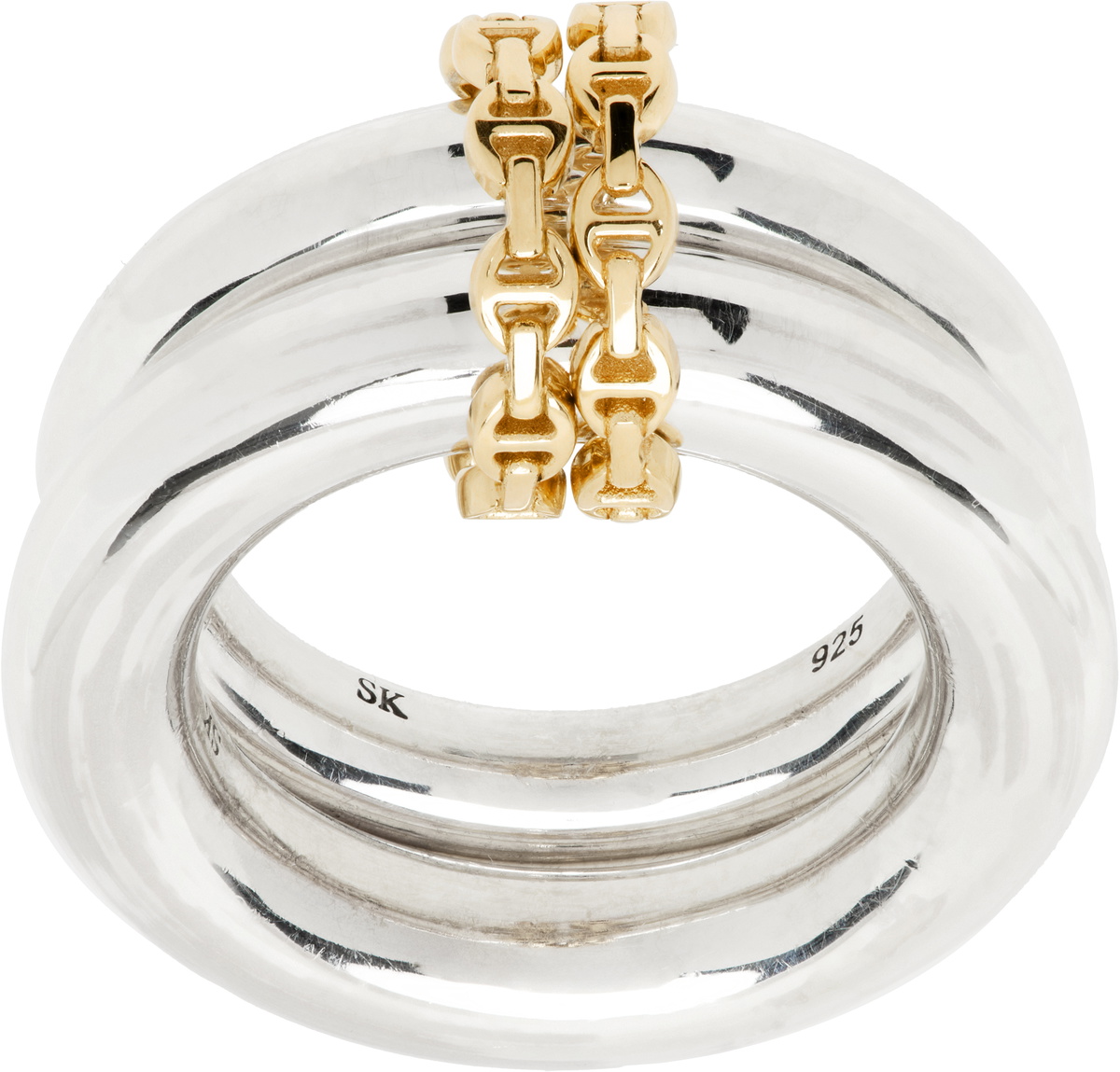 Spinelli Kilcollin Silver & Gold HOORSENBUHS Edition Virgo Hb Ring 