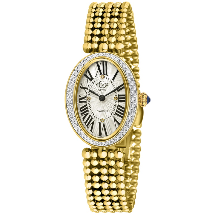 Photo: GV2 by Gevril Piazza Navona Quartz White Dial Ladies Watch 14811B