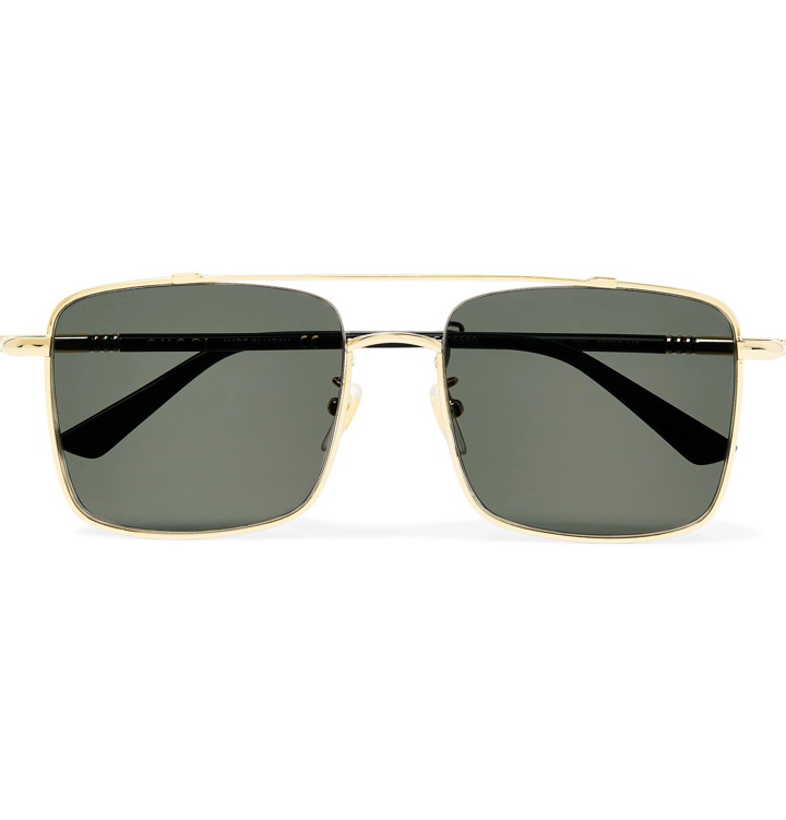 Photo: Gucci - Aviator-Style Gold-Tone Sunglasses - Gold
