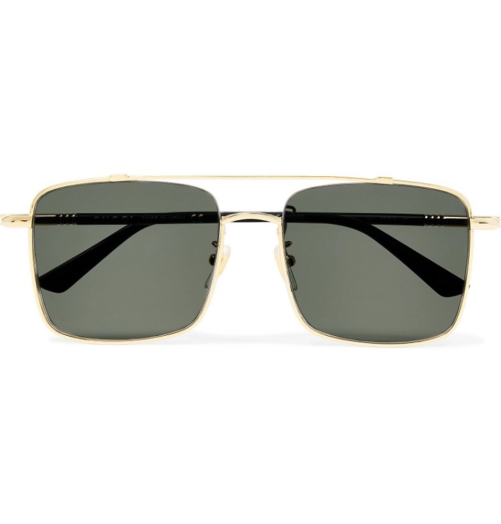 Photo: Gucci - Aviator-Style Gold-Tone Sunglasses - Gold