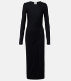 Marant Etoile Jelina gathered jersey maxi dress