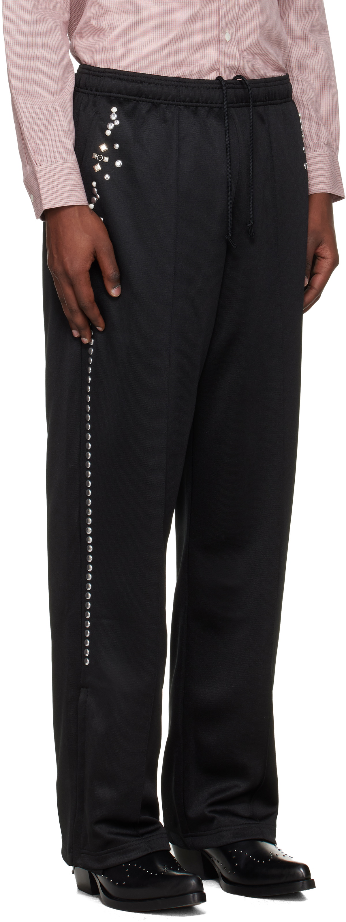 Toga Virilis Black Jersey Track Pants
