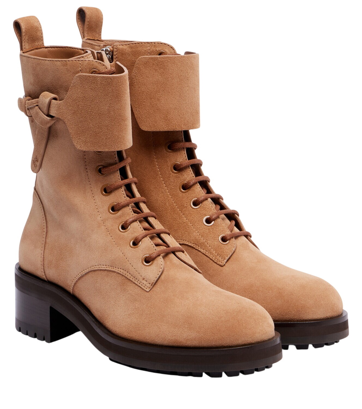 Jimmy Choo Women Rosabel Leather Lace-Up Combat Boots