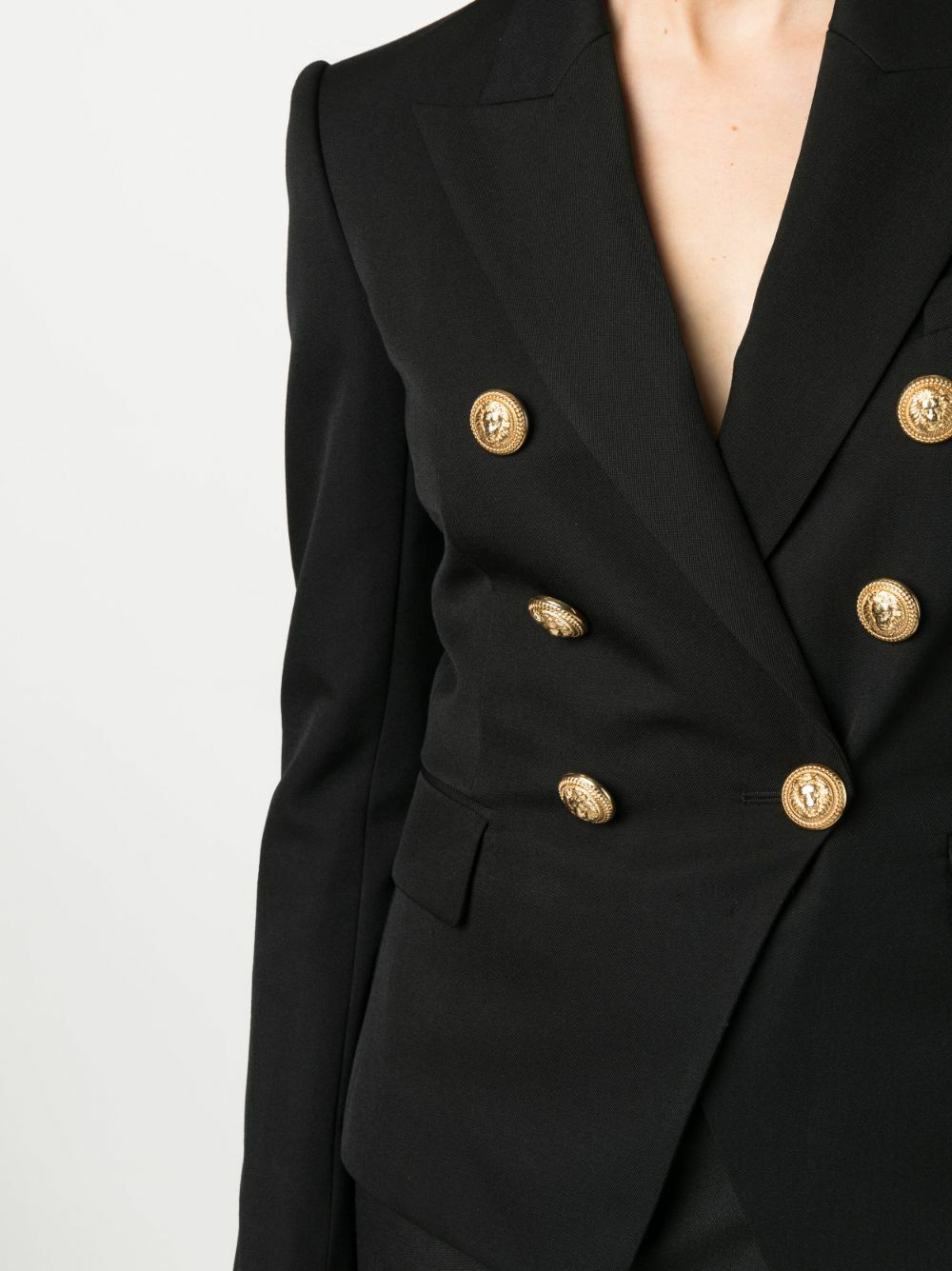 BALMAIN - Double-breasted Wool Jacket Balmain