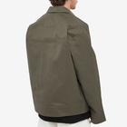 Acne Studios Men's Okey Twill Pink Label Work Jacket in Olive Green