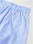 Emma Willis - Slim-Fit Cotton Boxer Shorts - Blue