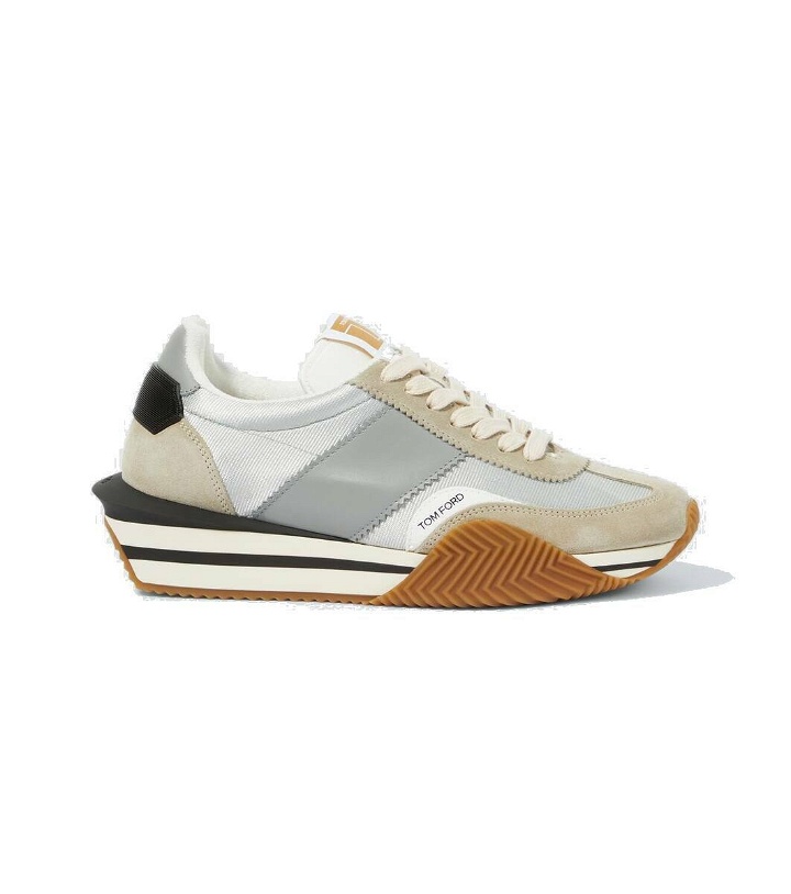 Photo: Tom Ford James suede-trimmed sneakers