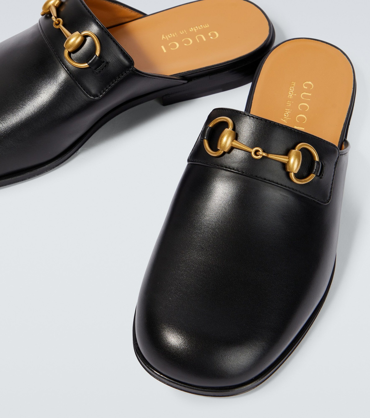 Gucci - Horsebit leather slippers Gucci