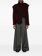 MLGA Grey High-Rise Wide-Leg Jeans