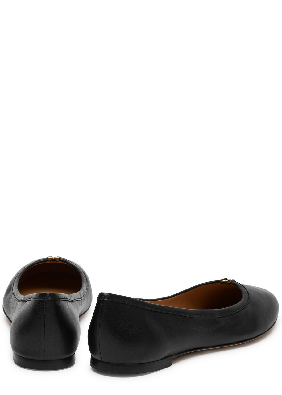 Chloe Marcie Leather Ballet Flats Black Chloe