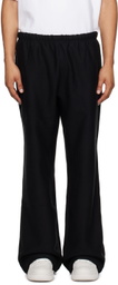 Alexander Wang Black Oversized Embroidered Logo Sweatpants