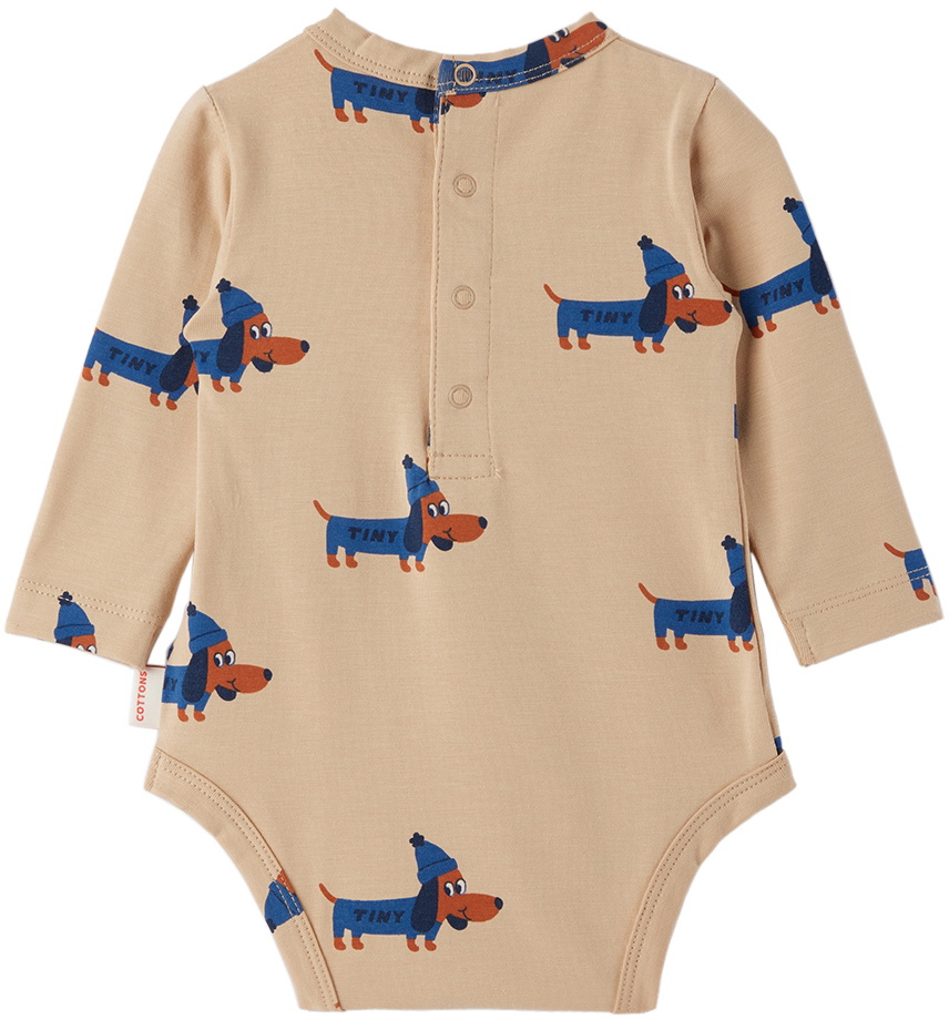 TINYCOTTONS DOGS PANT *taupe/indigo* TINYCOTTONS DOGS PANT *taupe/indigo*