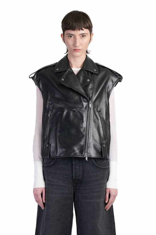 Photo: Salvatore Santoro Biker Jacket In Black Leather