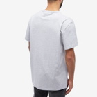 Alexander McQueen Men's Rainbow Logo Print T-Shirt in Light Grey/Mutli
