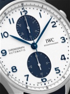 IWC Schaffhausen - Portugieser Automatic Chronograph 41mm Stainless Steel and Rubber Watch, Ref. No. IW371620