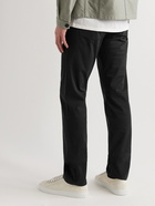 Canali - Straight-Leg Cotton-Twill Trousers - Black