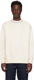 nanamica Off-White Crewneck Sweatshirt