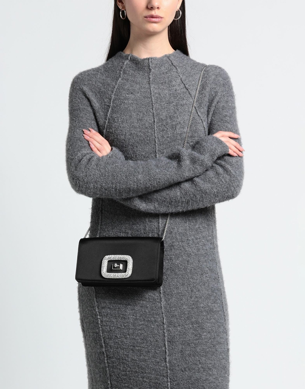 Roger Vivier Womens Cross-body bag in Black