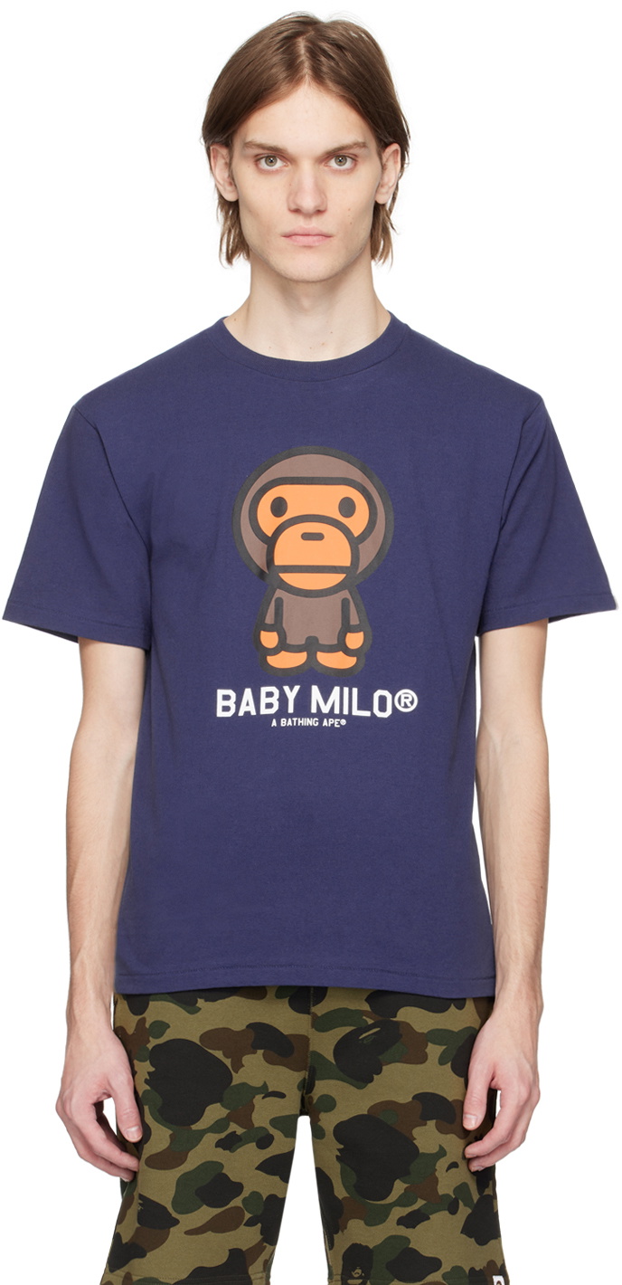 BAPE Navy Baby Milo T-Shirt A Bathing Ape