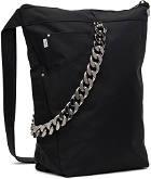 KARA Black Jean Sling Backpack