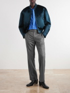 TOM FORD - Straight-Leg Pinstripe Wool-Flannel Trousers - Gray
