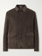 Boglioli - Cotton-Blend Corduroy Overshirt - Brown