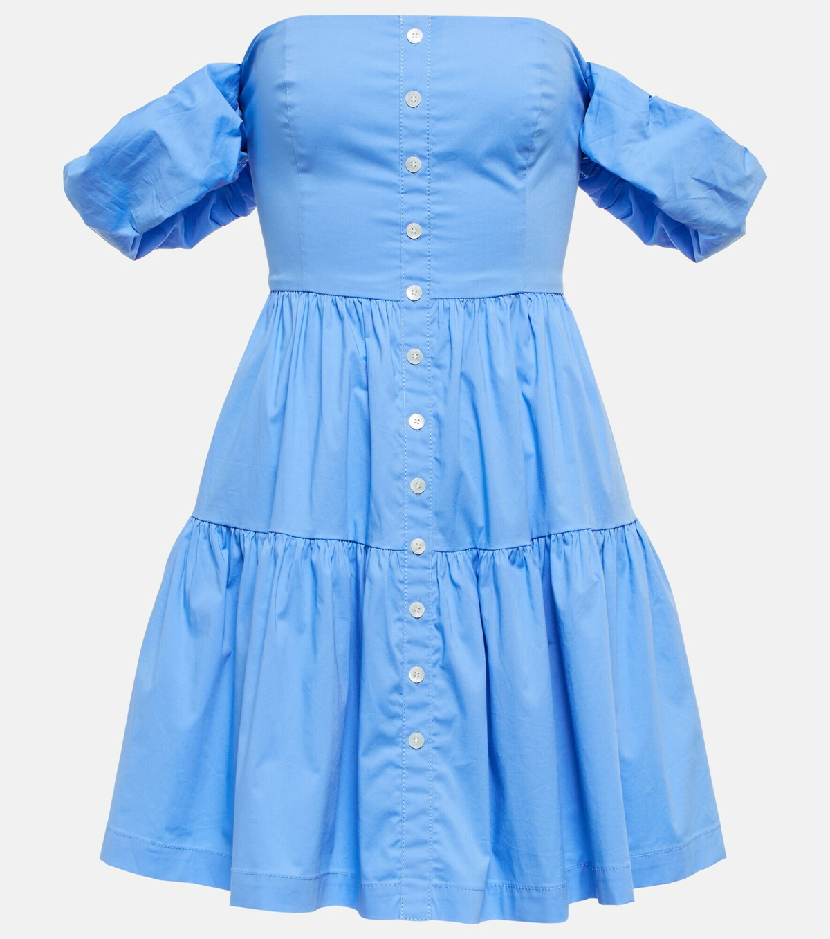 sachin and babi light blue dress Staud's Wells Dress Is a Summer Staple for Elegant Europeans main image 0